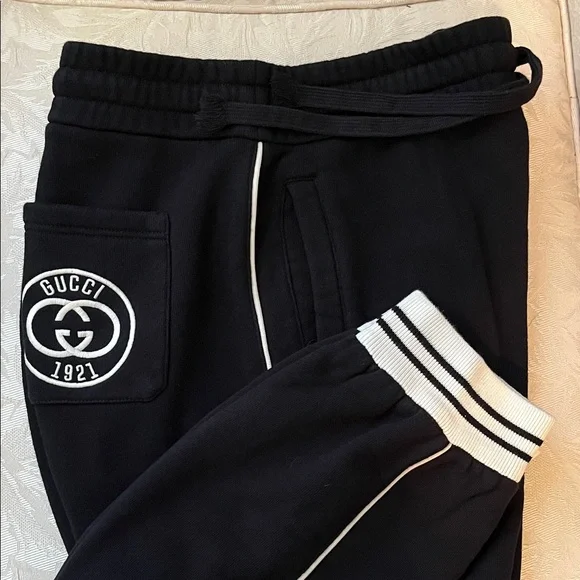Gucci Sweatpants  / Jogger Pants with GG Logo (Size: L Men) - Authentic - Picture 3 of 14